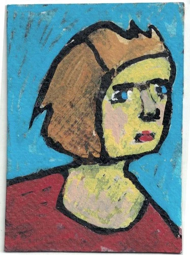 ACEO "Ready" 2.5" by 3.5" Original Art
