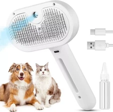 3in1 Pet Steam Brush Dog Hair Brush Cat Hair Brush Electric Steam Spray&&
