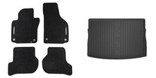 Frogum Fußmattensatz Autoteppich + Kofferraumwanne für VW Golf VI 5K1 5K1_