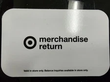 Target Merchandise Return Cards (4) $380.32 In-Store Only