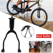 Bike Kickstand Double Leg Spring Center Mountain Bicycle Stand 26"-28" Black