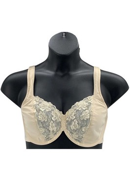 Breezies Lace Eclipse Underwire Support Bra Champagne