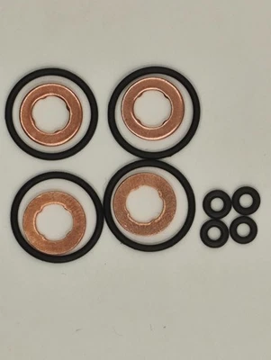4x INJECTOR SEALS SET BOSCH VOLVO C30 S80 V60 V70 III XC60 XC70 2.0 2008 ON - Image 1 of 4