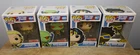 Lot of 4 Funko Pop Heroes Justice League #387, 464, 465, 467