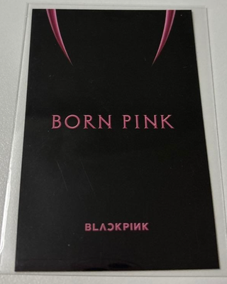BLACKPINK JISOO BORN PINK ktown4u Photocard PC Photo card BLACK