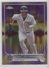 2022 Chrome Sonic Purple & Yellow Pulse Refractor /299 Robbie Grossman #169 1lt2