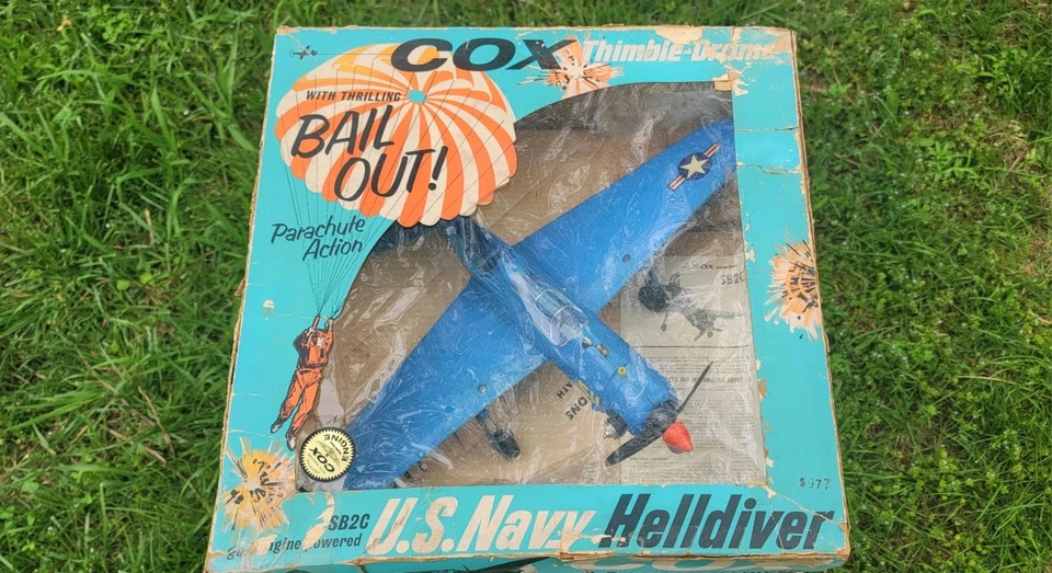 Rare Cox Navy Helldiver Sb2c .049 Thimble Drome - Image 2 of 4