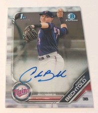 2019 1st Bowman Chrome Prospect Autographs Andrew Bechtold #CPA-ABE Auto Rookie