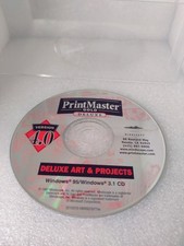 Vtg 1997 Mindscape Print Master Gold Publishing Suite 4.0 Mac Install CD Disc