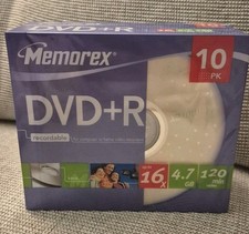 NEU Memorex DVD + R 10PK 4,7gb 16 x 120 Minut...