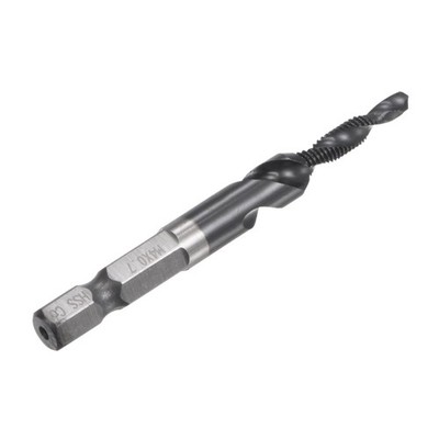 1/4'' Hex Shank Combination Drill Tap Bit M4 x 0.7 Spiral Flute Tapping 2pcs