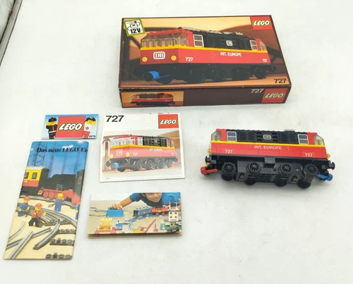 LEGO 727 12V Locomotive Shunter Trains Train BOX ORIGINAL BOX 12V 12V 70s
