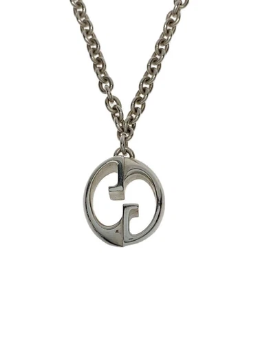 GUCCI SV925 Silver necklace with top for men U