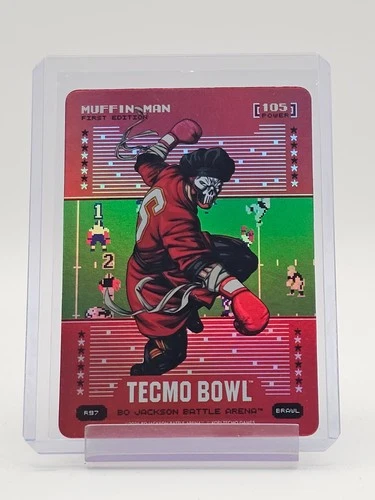 MUFFIN MAN BAKER MAYFIELD 2026 BO JACKSON BATTLE ARENA TECMO BOWL 1ST RED Q1316