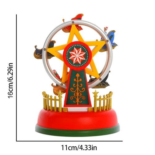 Luminous Music Carousel Ferris Wheel Christmas Music Box Desktop Decoration - Picture 7 of 7