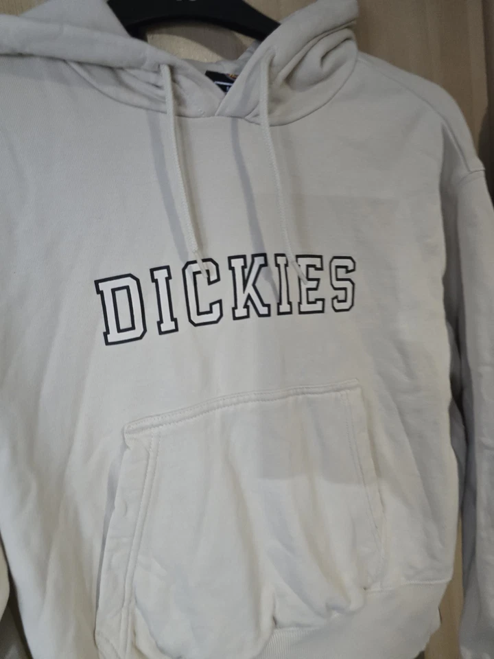 Sudadera con Capucha Dickies Melvern Crema Top Jersey Med 8 a 10 Unisex Excelente Estado Foto 3 de 4