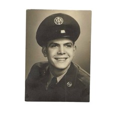 Vintage Portrait Photo Handsome US Air Force Airman 1950s