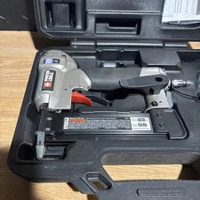 Porter Cable 23-Gauge Pin 1-3/8 in.Finish Nailer PIN138 With Case, glasses&nails