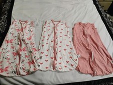 Yoofoss 3 Pack Baby Girls Sleep Sack Set Size 6-12 Months