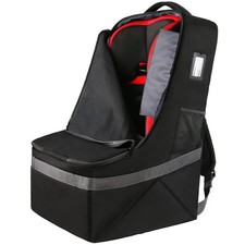 Padded Car Seat Travel Bag Backpack for Airplane, Heavy Duty Car Seat Bags fo...