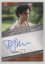 2024 Game of Thrones Legends the Realm Quotable Toby Sebastian as Auto 0jr1