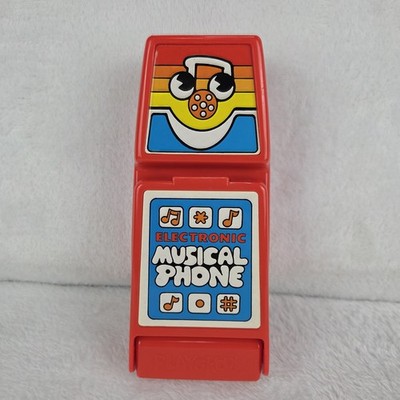 Vintage 1982 Playskool Electronic Musical Phone Tested Working Hong Kong