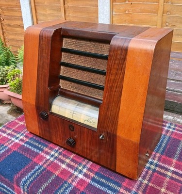 Vintage Ventilradio Peto Scott Tischgerät kabellos 1946
