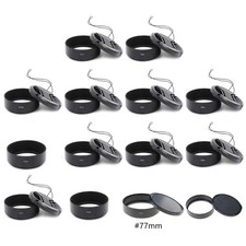 37mm-82mm Metal Lens Hood Cylinder for Enhanceds Images Quality