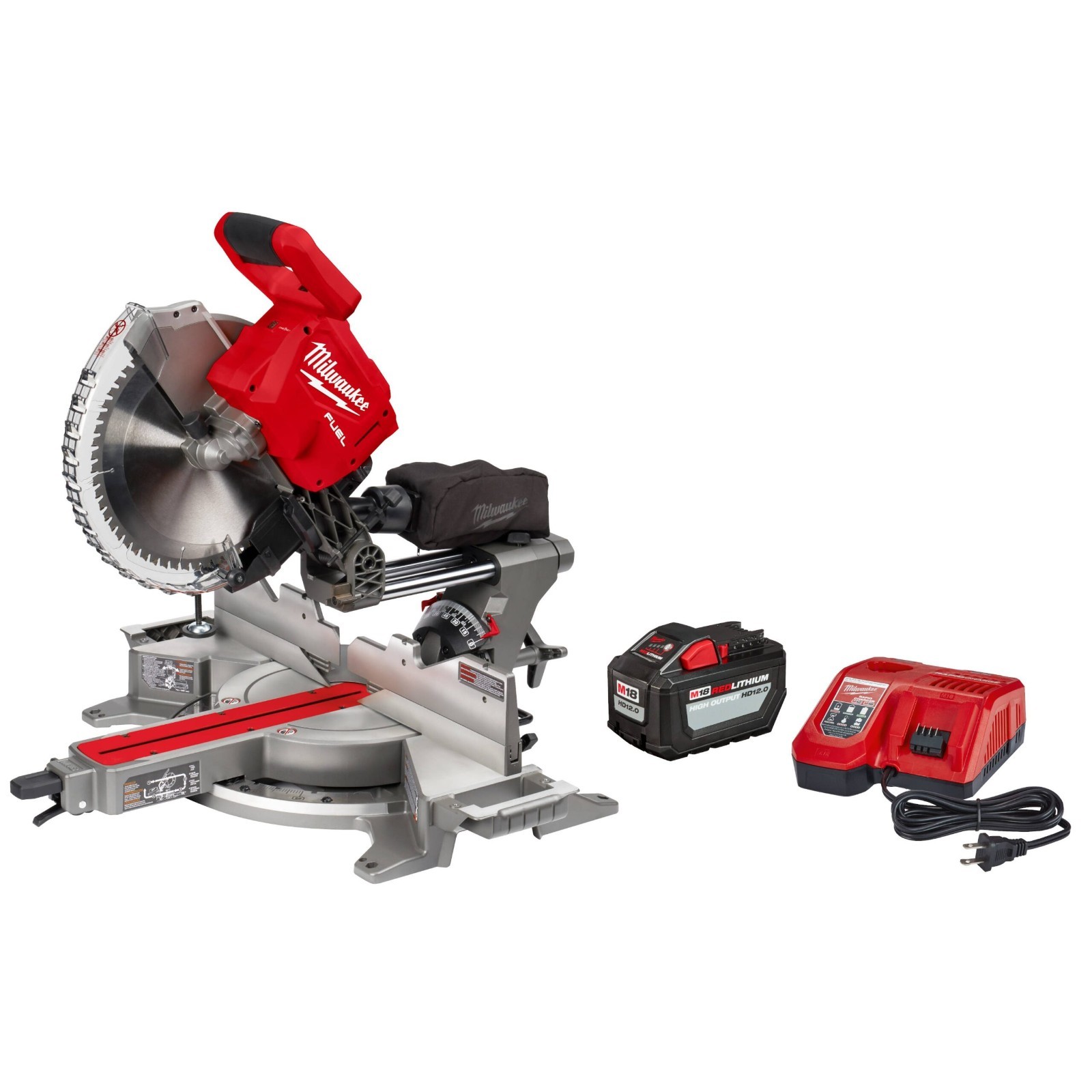 Milwaukee M18 FUEL Brushless 12" Dual Sliding Compound Miter Saw Kit 2739-21HD