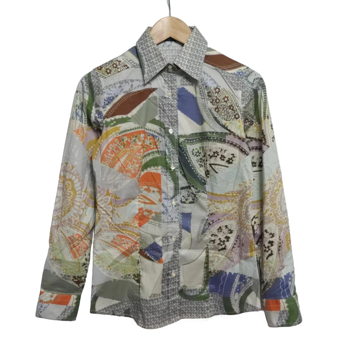 Auth ETRO - Light gray Dark Brown Multi Women's B… - image 1