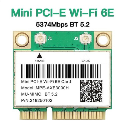Mini PCI-E WiFi 6E Wireless Card MPE-AXE3000H Tri-Band 802.11AX BT5.2 PC Adapter
