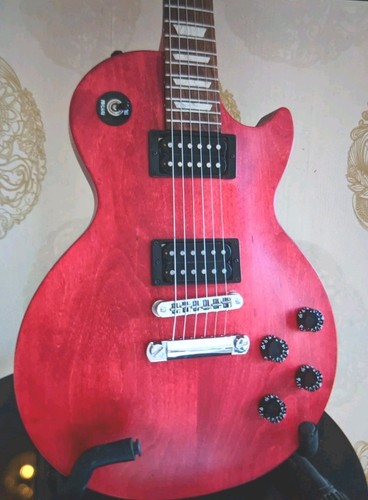 Gibson Les Paul 2013 LPJ Worn Cherry electric guitar YouTube Demo, New Gigbag