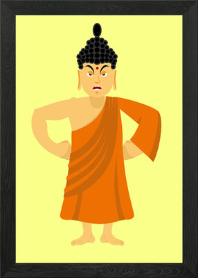 Buddha Budda gerahmtes Wandbild Poster Leinwanddruck Bild