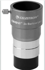 Omni Celestron 1.25" 2X Barlow Lens, Multi, Model Number: 93326