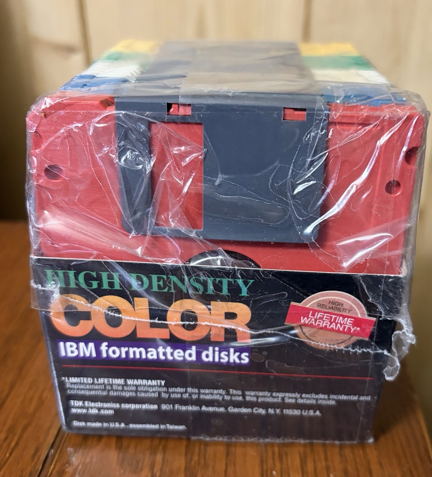 TDK Color 1.44MB High Density  IBM Formated 3.5" Floppy Disks 30 Pack NEW