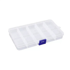 6 P Clear Jewelry Box Plastic Bead Storage Craft Container Earrings Organizer 