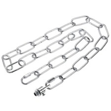 Pendant Light Fixture Chain 36" Long with Chain Connectors Hook Rings Silver