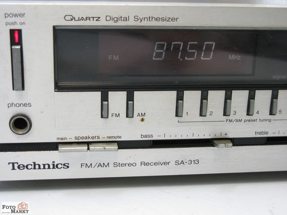 Technics Stereo Receiver SA-313 Quartz Digital Synthesizer new class A - AM/FM - Bild 2 von 4