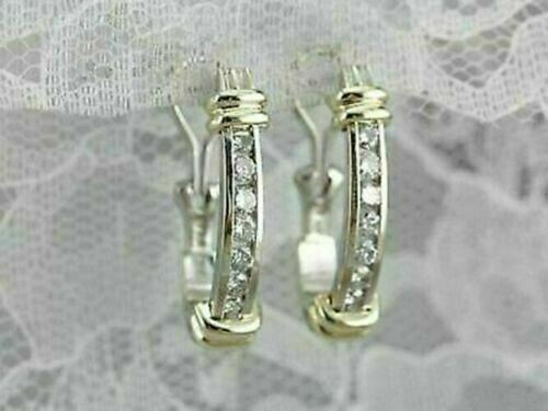 3 Ct Emerald Cut Simulated Amethyst Stud Earrings 925 Silver Gold