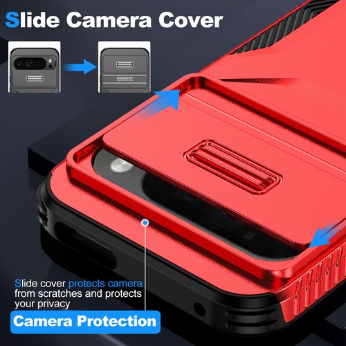 Funda antideslizante resistente a prueba de golpes con cubierta deslizante para cámara para Google 9 ProXL 9A 8 - Imagen 57 de 68