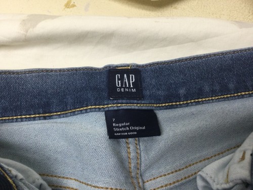 GAP Denim Boys Stretch Straight Leg Jeans & Old Navy Plaid Button Down size 7 - Picture 4 of 4