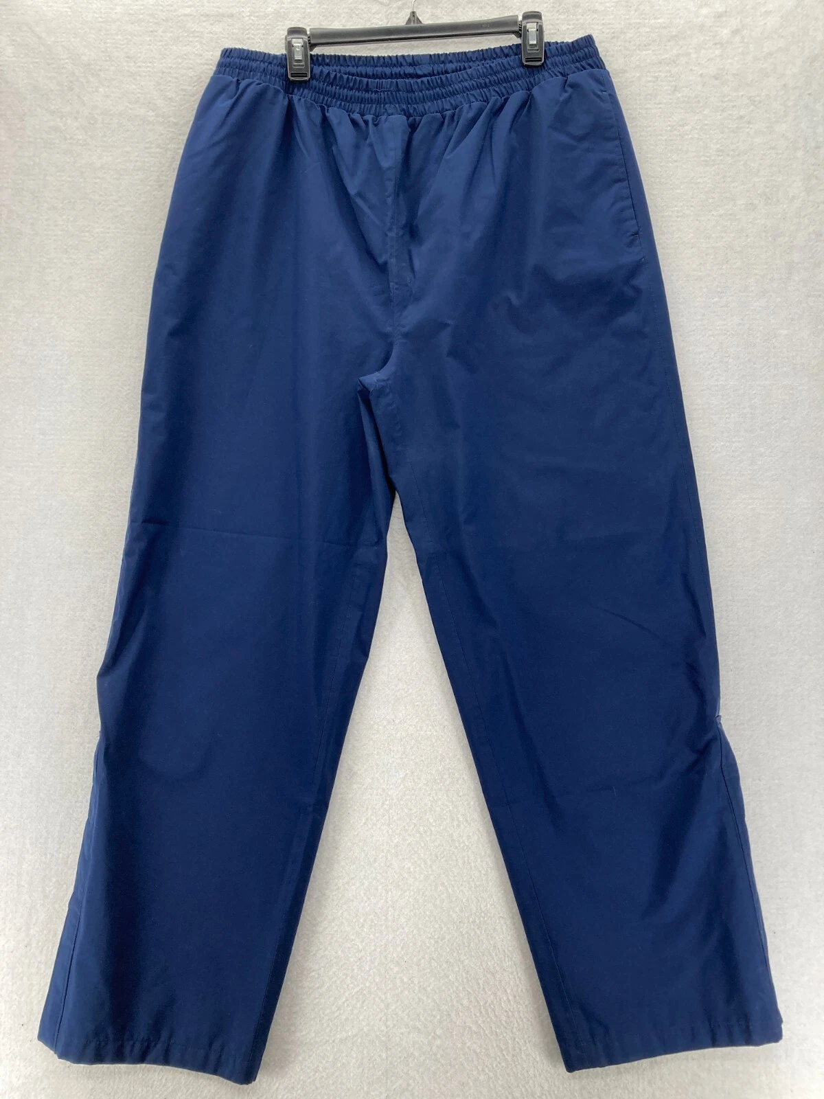 Vintage Staff by Wilson Gore Tex Pants Mens XL 36x32 Blue Drawstring Ankle Zip