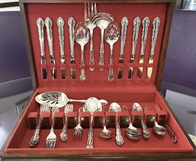 1881 Rogers Oneida Ltd Mid-Century 1959 Flirtation 48-pc Flatware