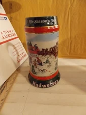 Budweiser Anheuser-Busch 1991 Holiday Stein "The Season's Best"