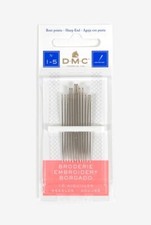 DMC 1765-5/10 Embroidery Hand Needles, 15-Pack, Size 5/10 Silver