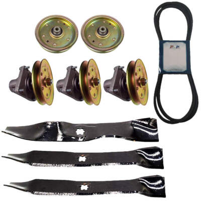 Russo Complete Deck Rebuild Kit For Cub Cadet I1046 LT1045 (Pre-2007) – Belt, Blade & Spindle