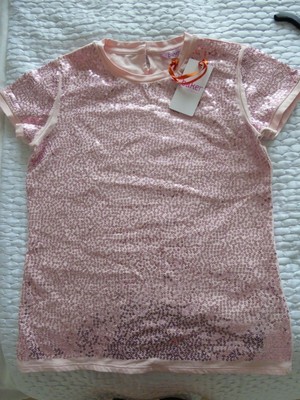 pale pink sequin top