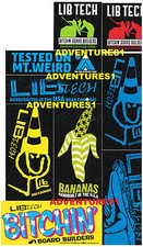 ADESIVO LIB TECH/TECHNOLOGIES SNOWBOARD BITCHIN BANANA BOARD BUILDERS USA!