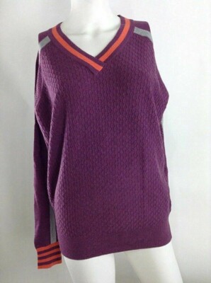Smartwool Women Frosted Valley V-Neck Sweater Sangria Medium 19054
