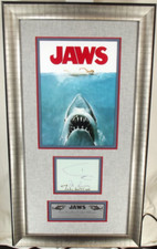 John Williams & Peter Benchley Author & Composer Jaws Signed Photo Display JSA